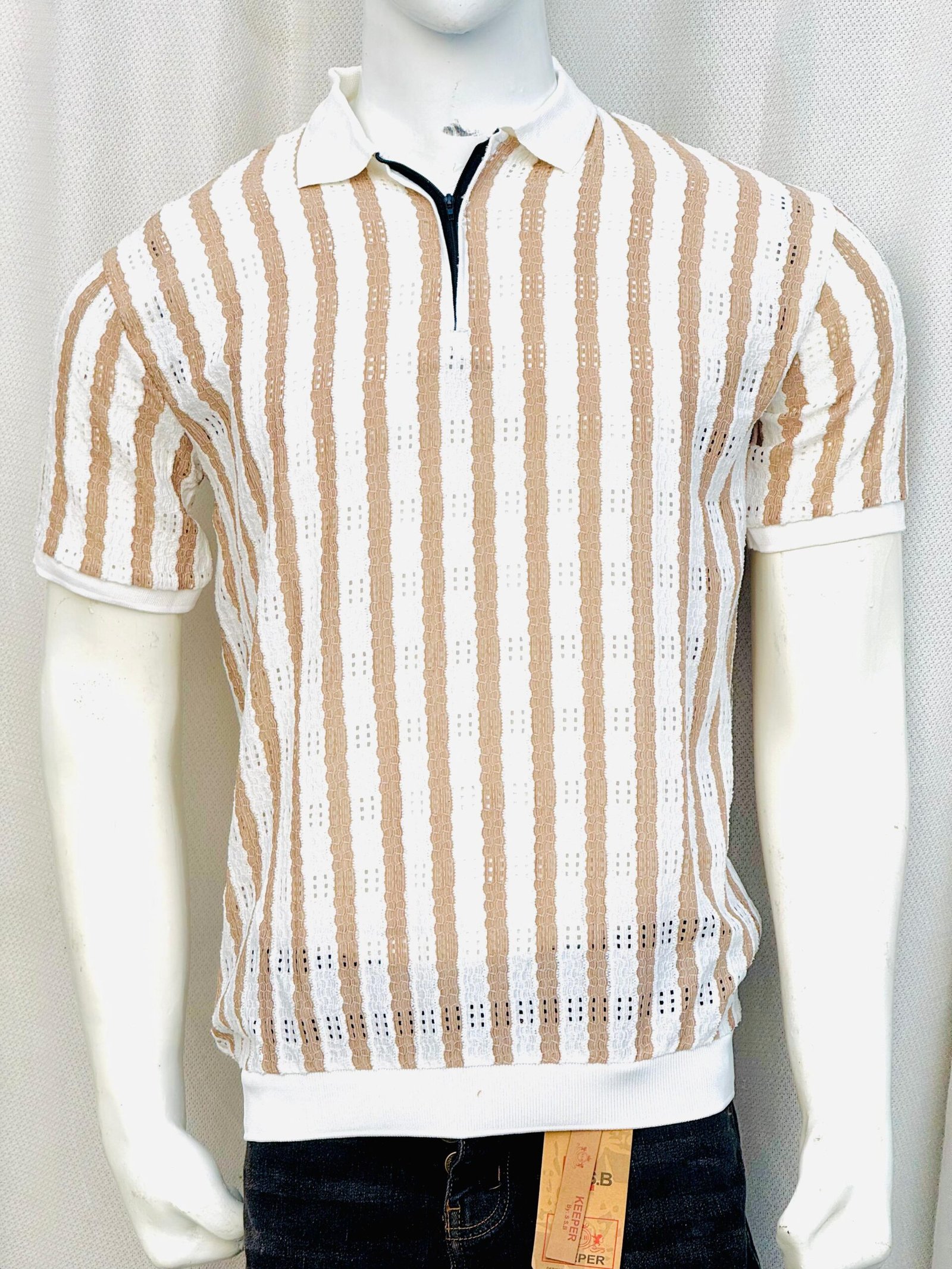 Men’s Premium Striped Polo T-Shirt