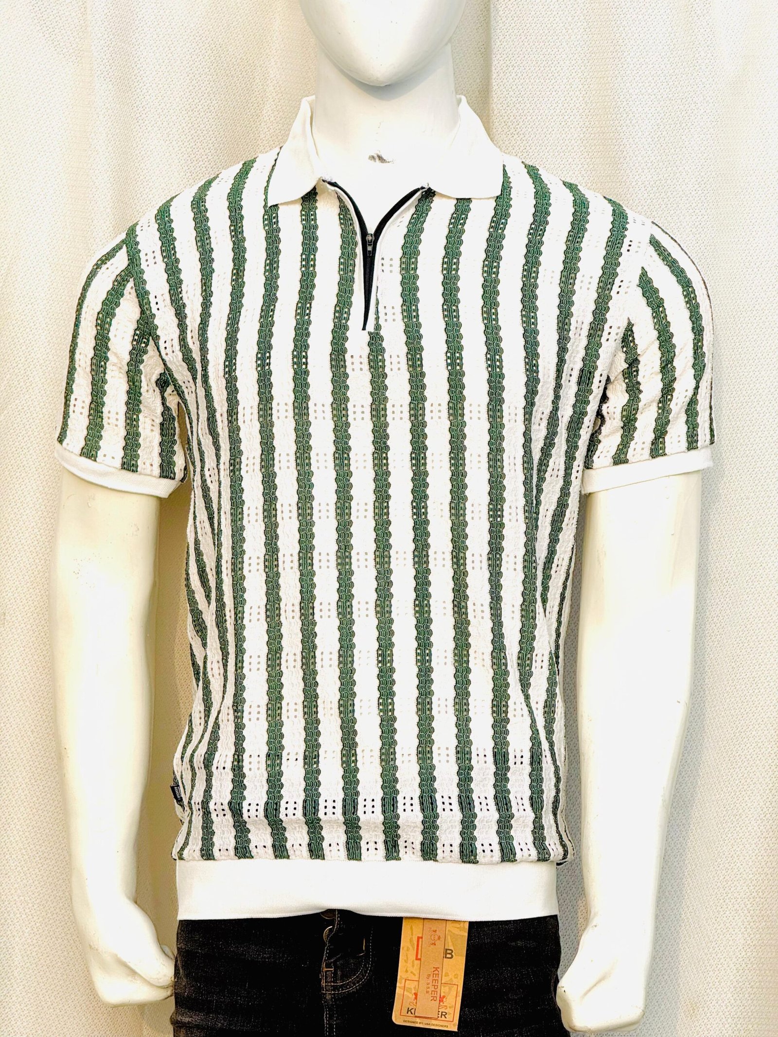 Men’s Premium Striped Polo T-Shirt - Image 3